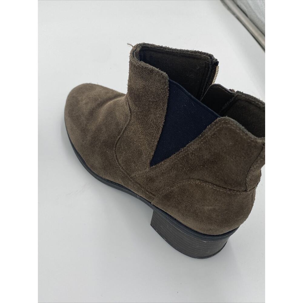 Clarks Women's Nevella Bell Boots Booties Chelsea Suede Brown Size 6 - Picture 5 of 10